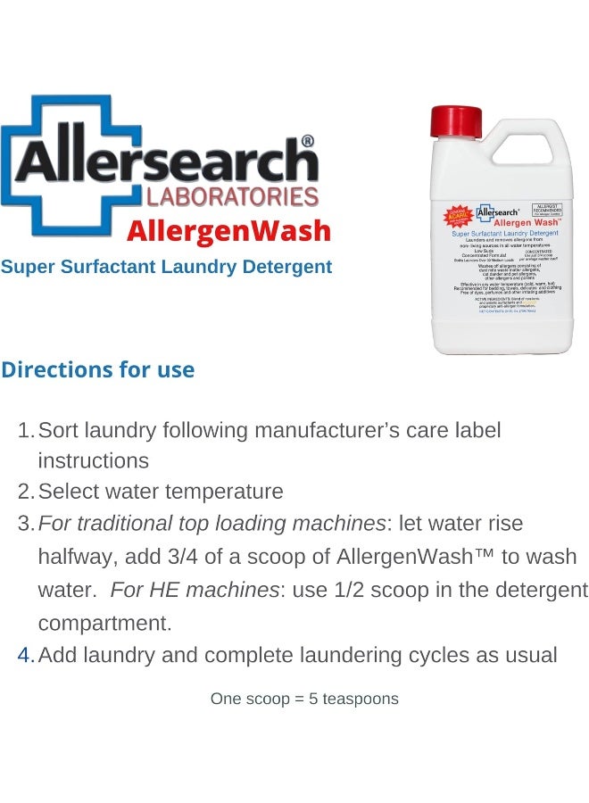 Allersearch AllergenWash 24 Oz Laundry Detergent - Image 5